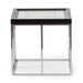 AICO Furniture Carmela End Table in Glossy Charcoal Sand - Furniture Land (Milwaukee, WI)
