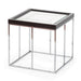 AICO Furniture Carmela End Table in Glossy Charcoal Sand - Furniture Land (Milwaukee, WI)