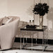 AICO Furniture Carmela End Table in Glossy Charcoal Sand - Furniture Land (Milwaukee, WI)