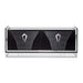 AICO Furniture Carmela Console Table in Glossy Charcoal Sand - Furniture Land (Milwaukee, WI)