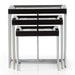 AICO Furniture Carmela Nesting Tables in Glossy Charcoal Sand - Furniture Land (Milwaukee, WI)