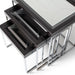 AICO Furniture Carmela Nesting Tables in Glossy Charcoal Sand - Furniture Land (Milwaukee, WI)