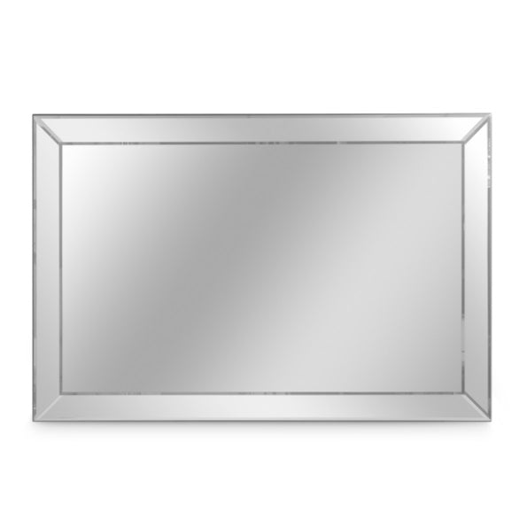 AICO Furniture Carmela Mirror in Glossy Charcoal Sand - Furniture Land (Milwaukee, WI)