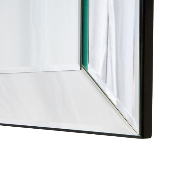 AICO Furniture Carmela Mirror in Glossy Charcoal Sand - Furniture Land (Milwaukee, WI)