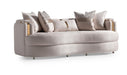 AICO Carmela Sofa Almond in Shimmer Ivory - Furniture Land (Milwaukee, WI)