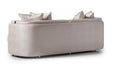 AICO Carmela Sofa Almond in Shimmer Ivory - Furniture Land (Milwaukee, WI)