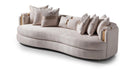 AICO Carmela Mansion Sofa in Shimmer Ivory - Furniture Land (Milwaukee, WI)