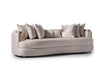 AICO Carmela Mansion Sofa in Shimmer Ivory - Furniture Land (Milwaukee, WI)