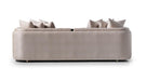 AICO Carmela Mansion Sofa in Shimmer Ivory - Furniture Land (Milwaukee, WI)