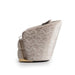 AICO Carmela Accent Chair in Shimmer Ivory - Furniture Land (Milwaukee, WI)