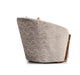 AICO Carmela Accent Chair in Shimmer Ivory - Furniture Land (Milwaukee, WI)
