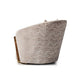 AICO Carmela Accent Chair in Shimmer Ivory - Furniture Land (Milwaukee, WI)