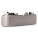 AICO Furniture Carmela Mansion Sofa Zinc in Silver - Furniture Land (Milwaukee, WI)