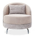 AICO Furniture Dion Chair in Stone/Silver - Furniture Land (Milwaukee, WI)