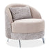 AICO Furniture Dion Chair in Stone/Silver - Furniture Land (Milwaukee, WI)