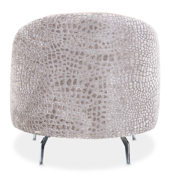 AICO Furniture Dion Chair in Stone/Silver - Furniture Land (Milwaukee, WI)