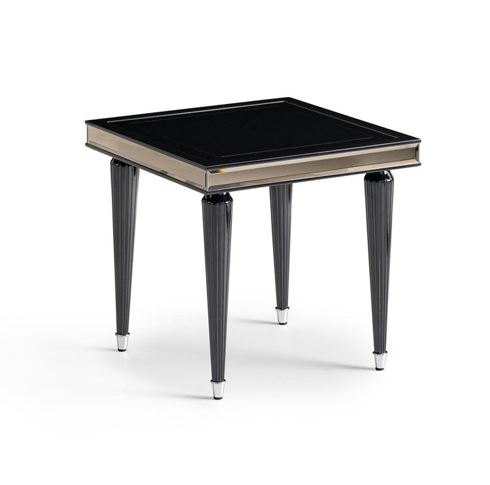AICO La Francaise Side Table in Black Ice - Furniture Land (Milwaukee, WI)