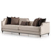 AICO La Francaise Mansion Sofa in Cafe/Black - Furniture Land (Milwaukee, WI)