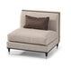 AICO La Francaise Armless Chair in Cafe/Black - Furniture Land (Milwaukee, WI)