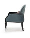 AICO La Francaise Accent Chair in Azure/Black - Furniture Land (Milwaukee, WI)