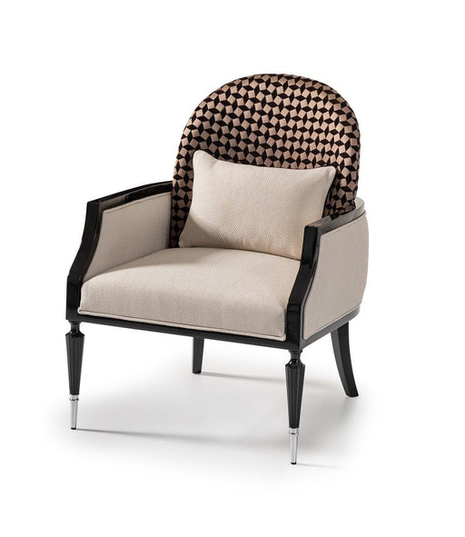 AICO La Francaise Accent Chair in Cafe/Black - Furniture Land (Milwaukee, WI)