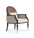 AICO La Francaise Accent Chair in Cafe/Black - Furniture Land (Milwaukee, WI)