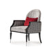 AICO La Francaise Accent Chair in Domino/Black - Furniture Land (Milwaukee, WI)