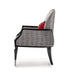 AICO La Francaise Accent Chair in Domino/Black - Furniture Land (Milwaukee, WI)