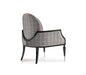 AICO La Francaise Accent Chair in Domino/Black - Furniture Land (Milwaukee, WI)