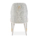 AICO Furniture Lisbon Side Chair in Silken Matte Cream - Furniture Land (Milwaukee, WI)
