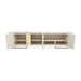 AICO Lisbon Media Cabinet in Silken Matte Cream - Furniture Land (Milwaukee, WI)