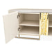 AICO Lisbon Media Cabinet in Silken Matte Cream - Furniture Land (Milwaukee, WI)
