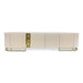 AICO Lisbon Media Cabinet in Silken Matte Cream - Furniture Land (Milwaukee, WI)