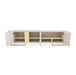 AICO Furniture Lisbon Media Cabinet in Silken Cream Bronze - Furniture Land (Milwaukee, WI)