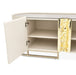 AICO Furniture Lisbon Media Cabinet in Silken Cream Bronze - Furniture Land (Milwaukee, WI)