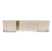 AICO Furniture Lisbon Media Cabinet in Silken Cream Bronze - Furniture Land (Milwaukee, WI)