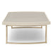 AICO Lisbon Cocktail Table in Silken Matte Cream - Furniture Land (Milwaukee, WI)