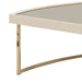AICO Lisbon Cocktail Table in Silken Matte Cream - Furniture Land (Milwaukee, WI)