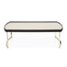 AICO Furniture Lisbon Cocktail Table in Silken Matte Black - Furniture Land (Milwaukee, WI)