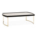 AICO Furniture Lisbon Cocktail Table in Silken Matte Black - Furniture Land (Milwaukee, WI)