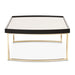 AICO Furniture Lisbon Cocktail Table in Silken Matte Black - Furniture Land (Milwaukee, WI)