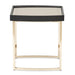 AICO Furniture Lisbon Side Table in Silken Matte Black - Furniture Land (Milwaukee, WI)