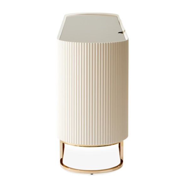 AICO Furniture Lisbon Console Table in Silken Matte Cream - Furniture Land (Milwaukee, WI)