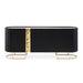 AICO Furniture Lisbon Console Table in Silken Matte Black - Furniture Land (Milwaukee, WI)