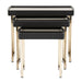 AICO Furniture Lisbon Nesting Table in Silken Matte Black - Furniture Land (Milwaukee, WI)