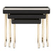 AICO Furniture Lisbon Nesting Table in Silken Matte Black - Furniture Land (Milwaukee, WI)