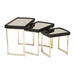 AICO Furniture Lisbon Nesting Table in Silken Matte Black - Furniture Land (Milwaukee, WI)