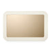 AICO Furniture Wall Mirror in Silken Matte Cream - Furniture Land (Milwaukee, WI)