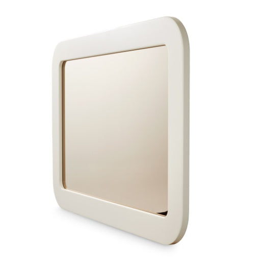 AICO Furniture Wall Mirror in Silken Matte Cream - Furniture Land (Milwaukee, WI)