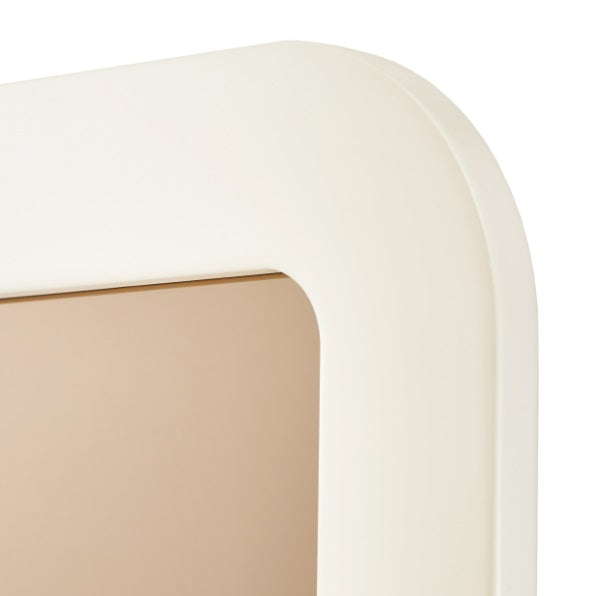 AICO Furniture Wall Mirror in Silken Matte Cream - Furniture Land (Milwaukee, WI)